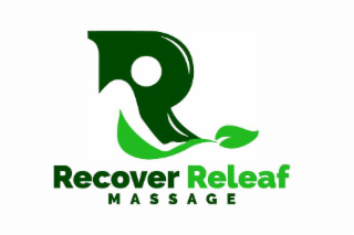 R RECOVER RELEAF MASSAGE logo
