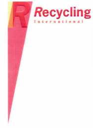 R RECYCLING INTERNATIONAL logo