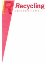R RECYCLING INTERNATIONAL logo