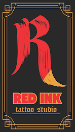 R RED INK TATTOO STUDIO logo
