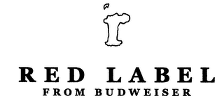 R RED LABEL FROM BUDWEISER logo