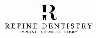R REFINE DENTISTRY IMPLANT COSMETIC FAMILY logo