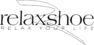 R RELAXSHOE RELAX YOUR LIFE logo