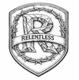 R RELENTLESS APPAREL logo