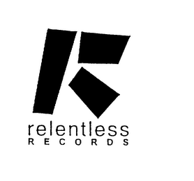 R RELENTLESS RECORDS logo