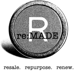 R RE:MADE RESALE. REPURPOSE. RENEW. logo