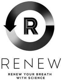 R RENEW RENEW YOUR BREATH WITH SCIENCE logo