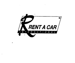 R RENT A CAR INTERNATIONAL logo