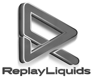 R REPLAY LIQUIDS logo