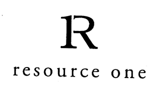 R RESOURCE ONE logo