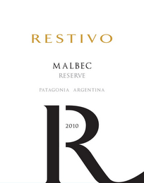 R RESTIVO MALBEC RESERVE PATAGONIA ARGENTINA 2010 logo