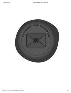 R RETURN TO SENDER logo