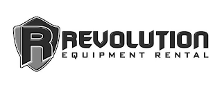 R REVOLUTION EQUIPMENT RENTAL logo