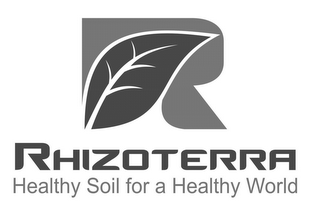 R RHIZOTERRA HEALTHY SOIL FOR A HEALTHY WORLD logo