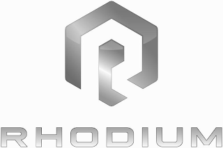 R RHODIUM logo