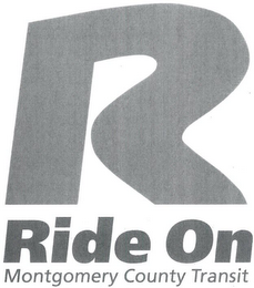 R RIDE ON MONTGOMERY COUNTY TRANSIT logo