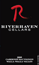 R RIVERHAVEN CELLARS 2005 CABERNET SAUVIGNON WALLA WALLA VALLEY logo