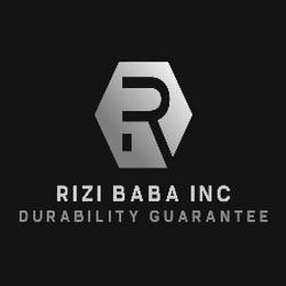 R RIZI BABA INC DURABILITY GUARANTEE logo