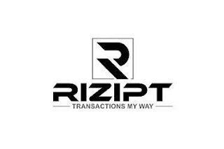 R RIZIPT TRANSACTIONS MY WAY logo