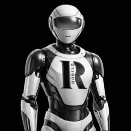R ROBELO logo