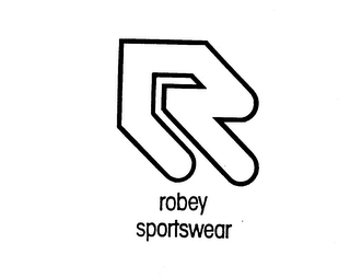 R ROBEY SPORTSWEAR logo