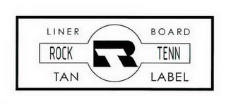 R ROCK TENN LINER BOARD TAN LABEL logo