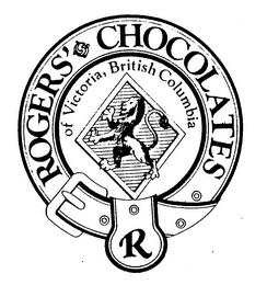 R ROGERS' CHOCOLATES OF VICTORIA, BRITISH COLUMBIA logo