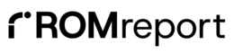 R ROMREPORT logo
