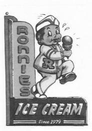 R RONNIES ICE CREAM SINCE 1979 logo