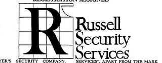 R RUSSELL SECURITY SERVICES logo