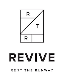 R T R REVIVE RENT THE RUNWAY logo