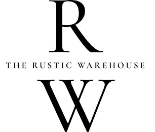 R THE RUSTIC WAREHOUSE W logo