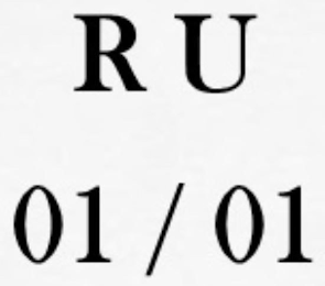 R U 01 / 01 logo