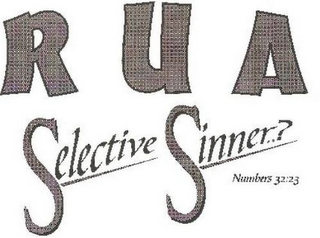 R U A SELECTIVE SINNER..? NUMBERS 32:23 logo
