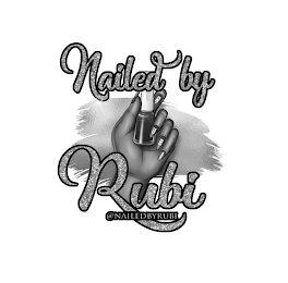 R U B I NAILED BY RUBI @NAILEDBYRUBI logo