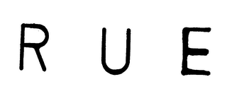 R U E logo