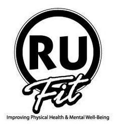 R U FIT IMPROVING PHYSICAL HEALTH & MENTAL WELL-BEING logo