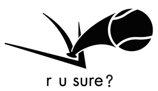 R U SURE? logo