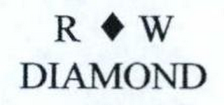 R W DIAMOND logo