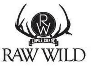 R W LUPUS CORDE RAW WILD logo