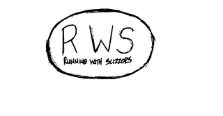 R W S RUNNING WITH SCIZZORS logo