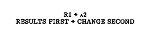 R1 2 RESULTS FIRST CHANGE SECOND