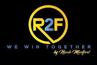 R2F WE WIN TOGETHER BY NECOLE MONTFORD logo