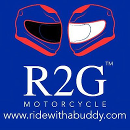 R2G MOTORCYCLE WWW.RIDEWITHABUDDY.COM logo