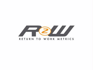 R2W RETURN TO WORK METRICS logo
