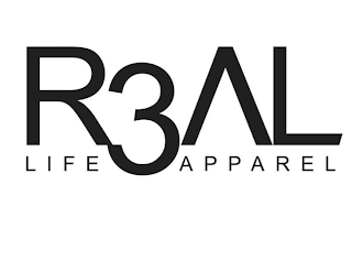 R3AL LIFE APPAREL logo