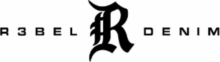 R3BEL R DENIM logo