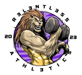 R3L3NTL3SS ATHL3TICS 20 23 logo