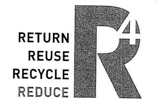 R4 RETURN REUSE RECYCLE REDUCE logo