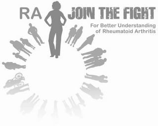 RA JOIN THE FIGHT FOR BETTER UNDERSTANDING OF RHEUMATOID ARTHRITIS logo